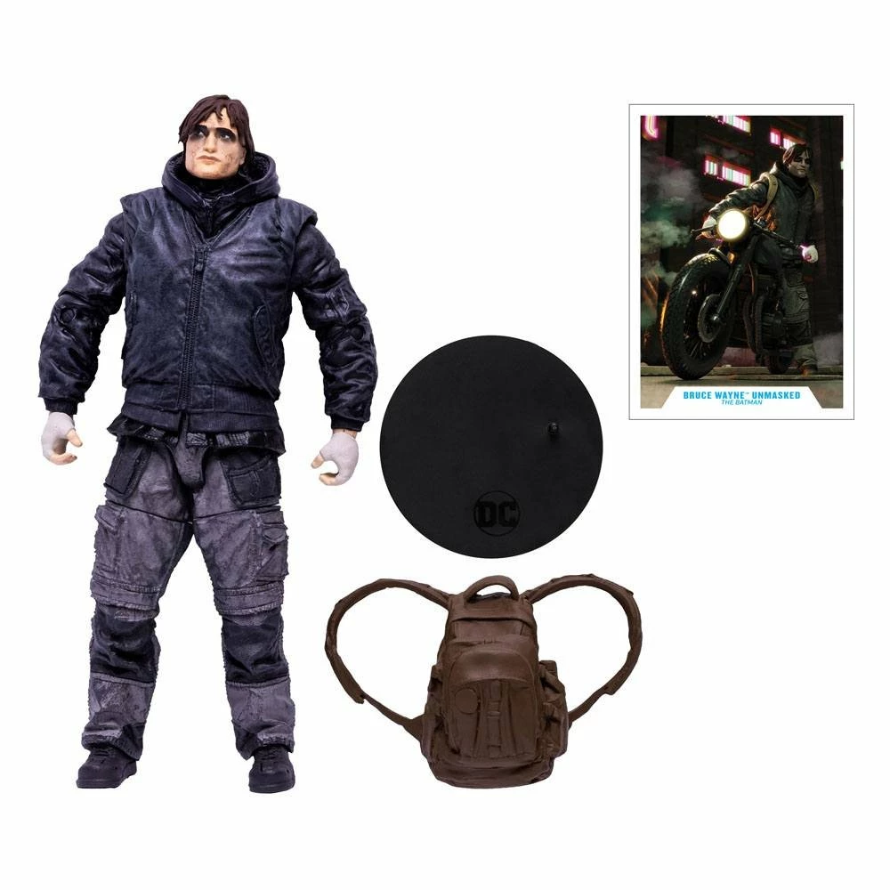 The Batman Movie Action Figure Bruce Wayne Drifter Unmasked - Image 3